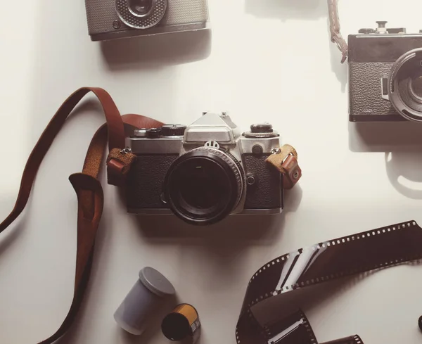 Retro film camera 's — Stockfoto