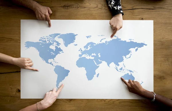 Group of People Holding Placard — Stock Photo, Image