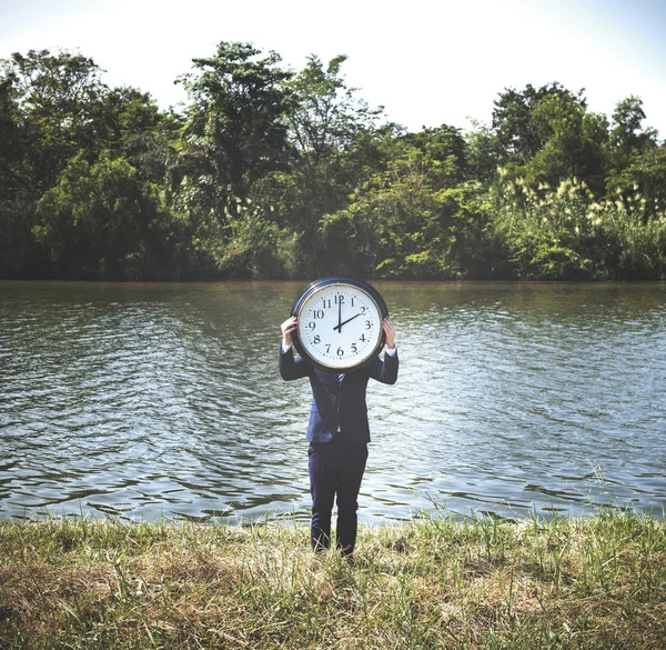 Tempo Urgente Relógio Alarme Chance Punctual Concept Photoset Original — Fotografia de Stock