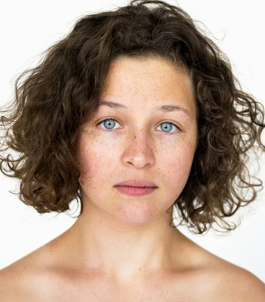 Young Teenager Woman Posing Studio Concept — Stock Photo, Image
