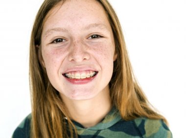 kadın stüdyoda poz