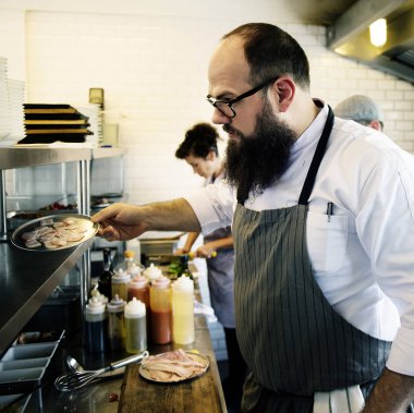 Şefler mutfağa özgün çalışma grubu photoset