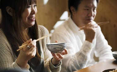 Japon karı koca yeme, orijinal photoset