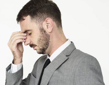 Studio, stüdyo çekimi kavramı poz adam 