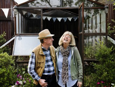 Üst düzey çift Bahçe arka bahçe sebze dikim, orijinal photoset