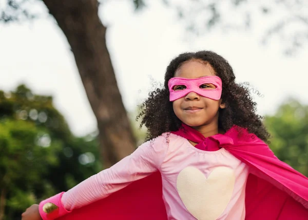 Superheld Kinderen Met Superkrachten Originele Photoset — Stockfoto