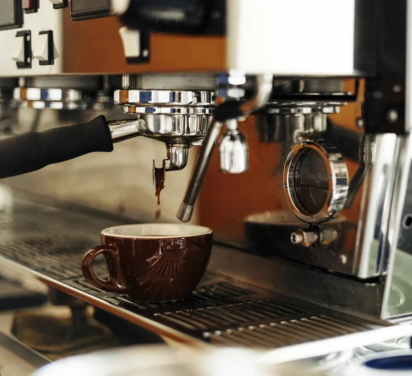 Koffiezetapparaat Maken Van Koffie Originele Photoset — Stockfoto
