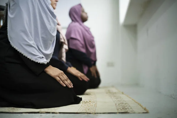 Muslime Beten Originelle Fotosets — Stockfoto