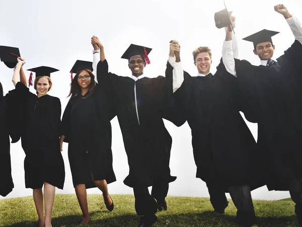 Çeşitli mezun olan öğrencilerin, özgün grup photoset