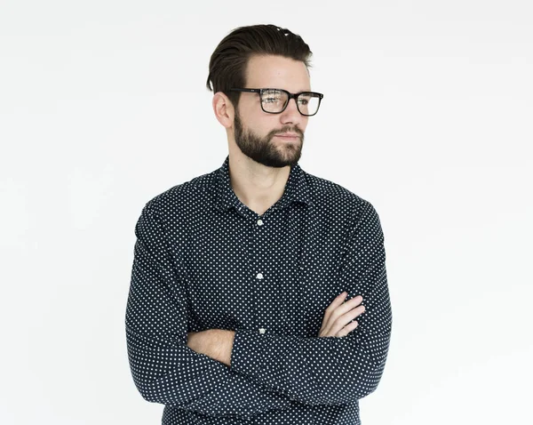 Studio, stüdyo çekimi kavramı poz adam 