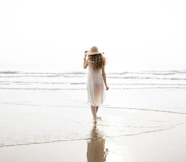 Photoset Beach Lato Wakacje Wakacyjnych Podróży Relaks Koncepcja Oryginalny — Zdjęcie stockowe