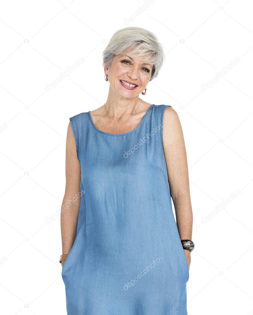 senior woman smiling 