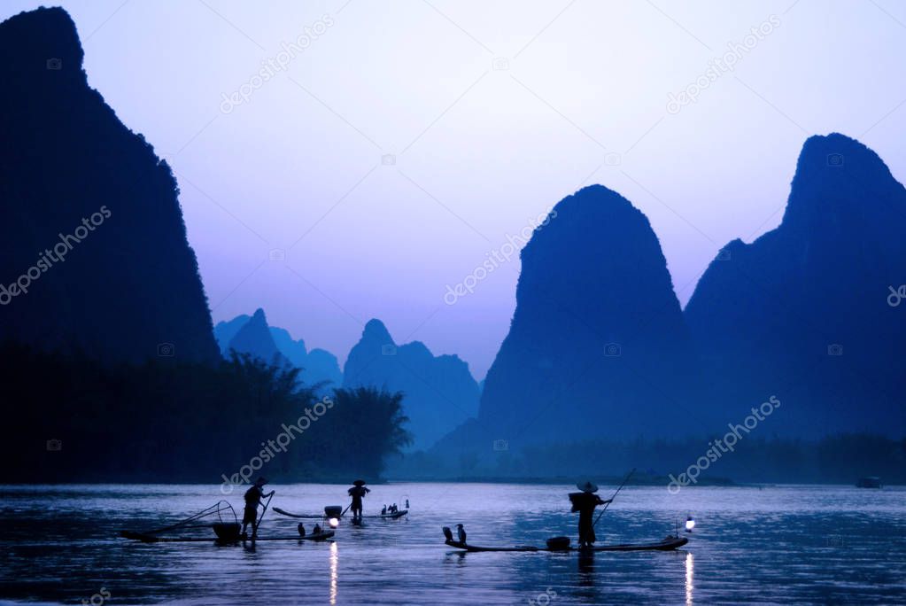 Cormorant fishing, Guilin, China, original photoset
