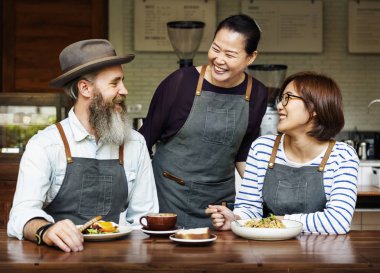 Barista takım coffee shop