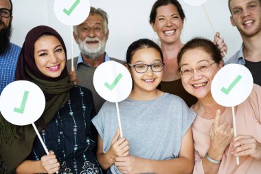 Bir grup insan çeşitlilik çok etnik gruptan oluşan birlikte