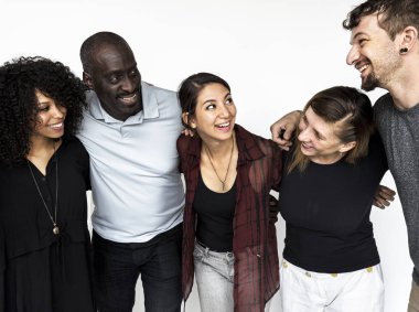 Bir grup insan çeşitlilik çok etnik gruptan oluşan birlikte