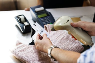 Bir ürün satın ödeme, orijinal photoset