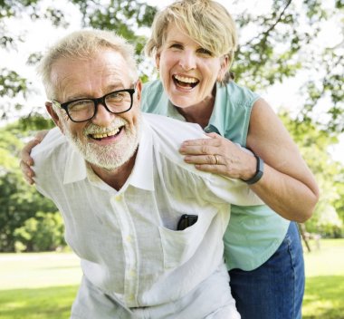 Çift kıdemli sakin Park, özgün photoset