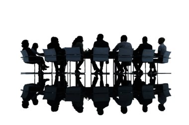 İş insanlar toplantı, özgün grup photoset