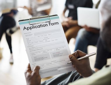 kişi toplantısında başvuru formu ile