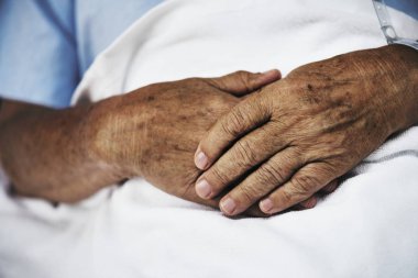 Eller bir hastalık adam, özgün photoset