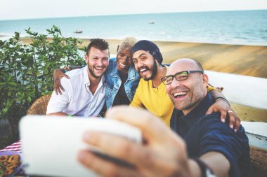 Farklı arkadaş grubu toplama birlikte, orijinal photoset