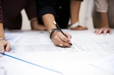 Belge iş, özgün çalışan kadın photoset