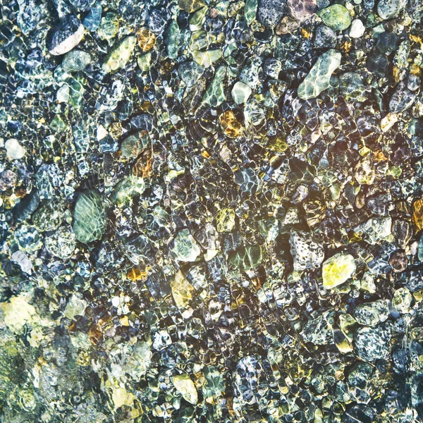 Pebbles Covered Water Original Photoset — Stock Photo, Image
