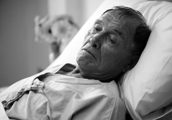Anciano Enfermo Aloja Hospital Fotoset Original — Foto de Stock