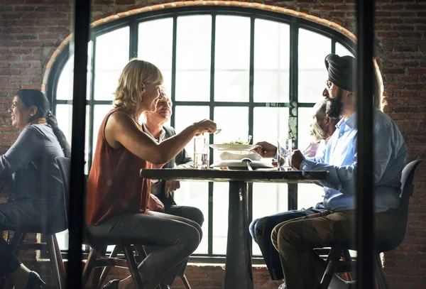 Business People Dining Together Original Photoset — Stock Photo, Image