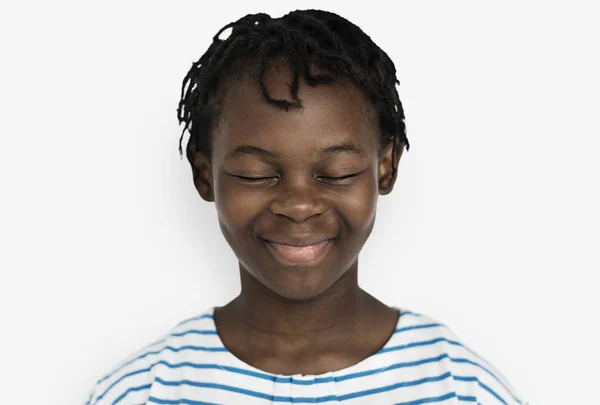 Fröhliches Mädchen Stehen Lächelnd Konzept Originelle Fotosets — Stockfoto