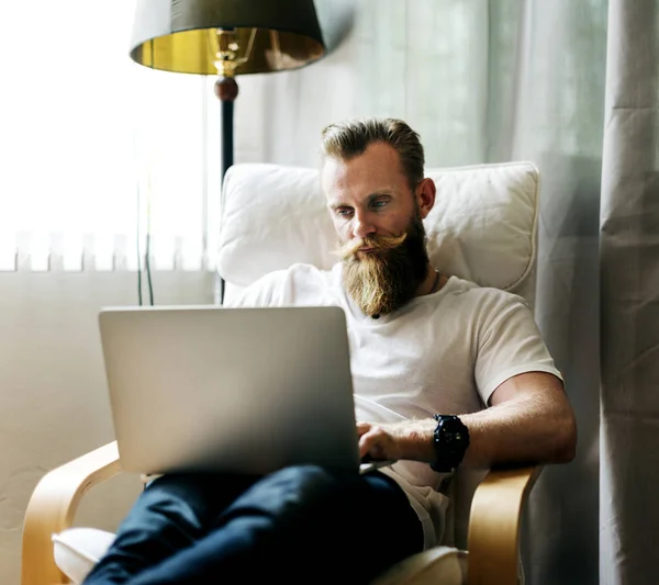 Man working from home — Stock Photo, Image