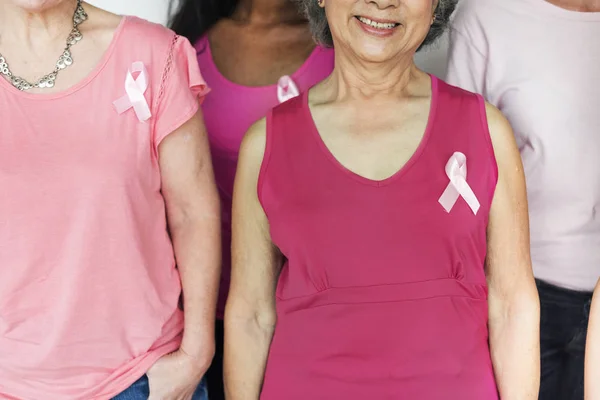 Células Cáncer Mama Tumor Mujer Concepto Fotoset Original — Foto de Stock