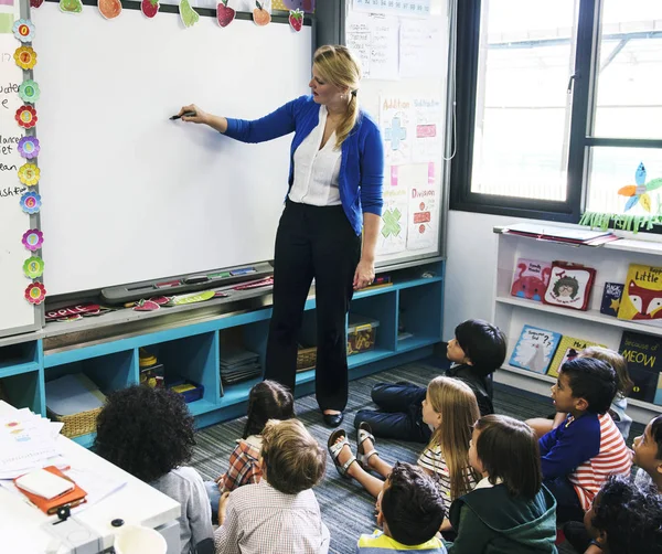 Gelukkige Kinderen Basisschool Originele Photoset — Stockfoto