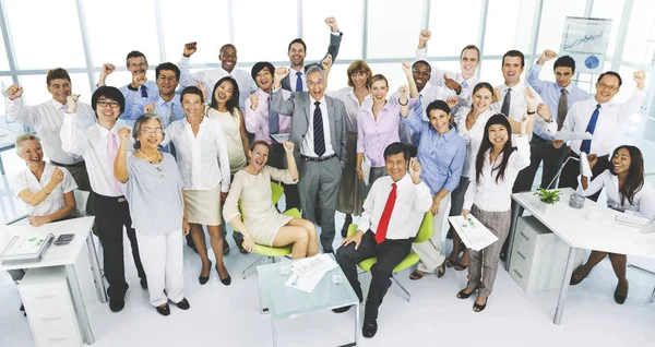 Teamwork of business people — Stock Photo, Image