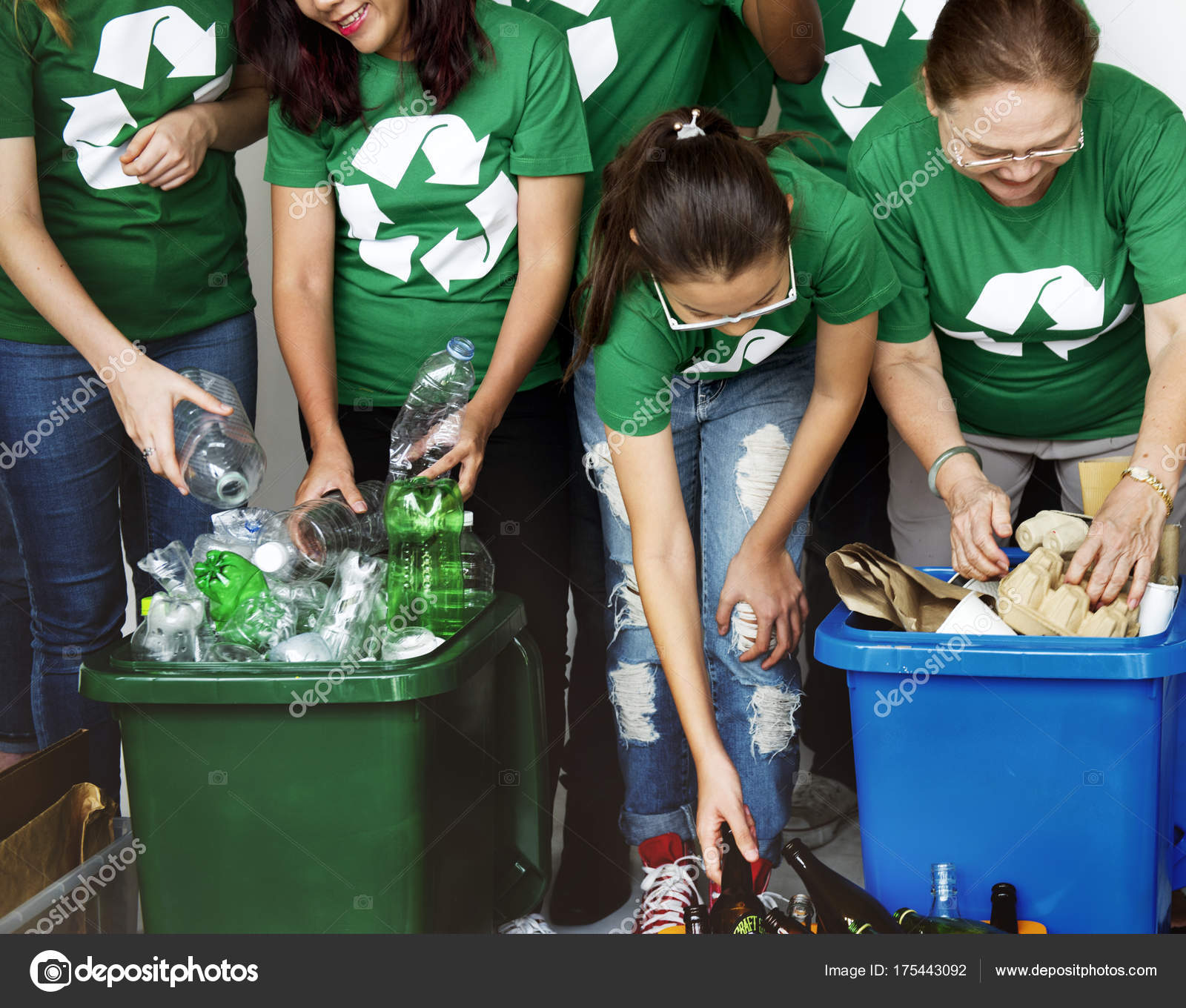 People Caring Environment Recycling Original Photoset Stock Photo by