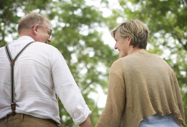 Olgun çift birlikte vakit