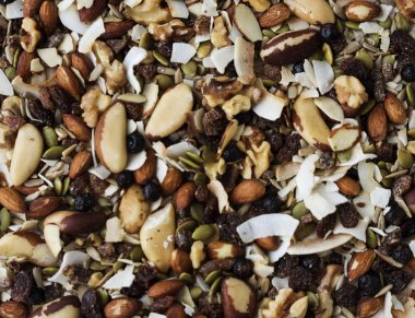 Fındık Rasins sağlıklı çerez olarak ile karışık, orijinal photoset