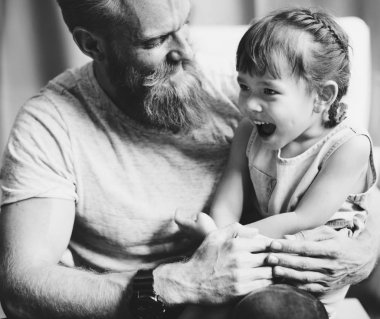 Aile dinlenmek mutluluk tatil neşeli kavramı, özgün photoset