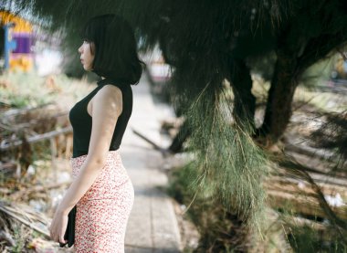 Güzel Asyalı kadın 