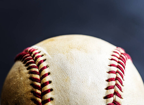 Крупный план коричневого бейсбола спортивный инвентарь
