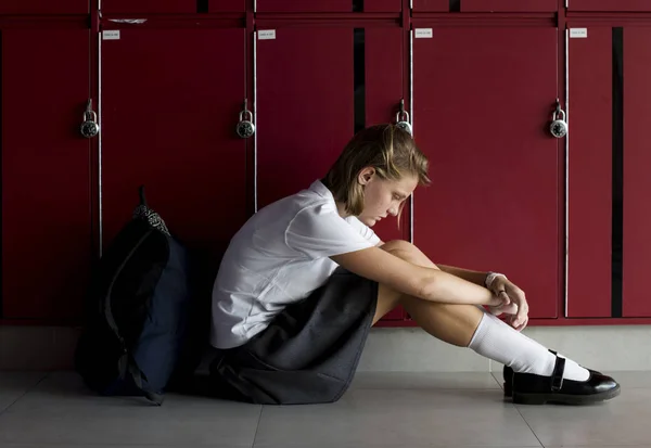 Adolescente Víctima Bullying Fotoset Original — Foto de Stock