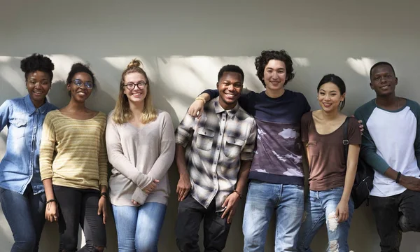 Gruppo Studenti Giro Fotoset Originale — Foto Stock