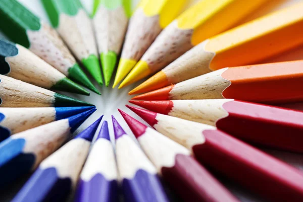 Macro plano de lápices de color — Foto de Stock