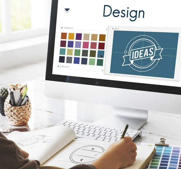 Логотип Design Be Creative Inspiration — стоковое фото