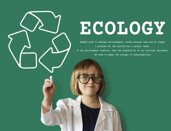 Ecologia Ambiental Sustentável Natureza Reciclar Planeta — Fotografia de Stock