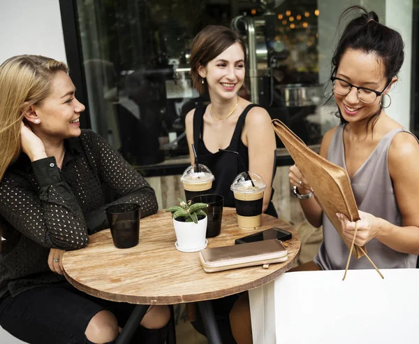 Women Hanging Out Together Original Photoset Royalty Free Stock Images