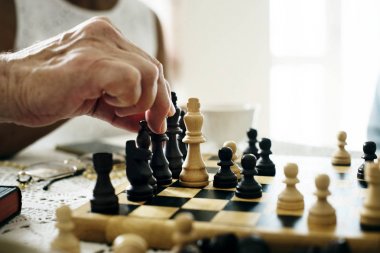 Birlikte satranç oynayan üst düzey arkadaşlar