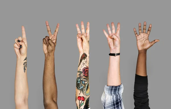 Χέρια Ανθρώπων Και Χειρονομία Δάχτυλα — Φωτογραφία Αρχείου