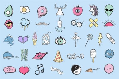 Şirin ve serin simge kümesi